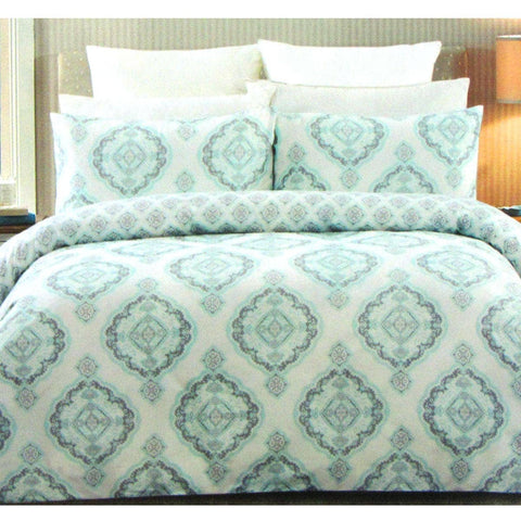 Darrahopens Home & Garden > Bedding 225TC Persia Cotton Rich Easy Care Quilt Cover Set Queen