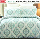 Darrahopens Home & Garden > Bedding 225TC Persia Cotton Rich Easy Care Quilt Cover Set Queen