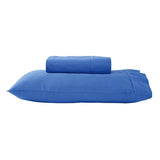 Darrahopens Home & Garden > Bedding 280TC 50% Polyester 50% Cotton Sheet Set Single Mid Blue