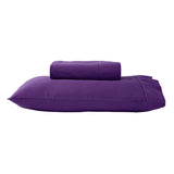 Darrahopens Home & Garden > Bedding 280TC 50% Polyester 50% Cotton Sheet Set Single Purple