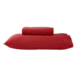 Darrahopens Home & Garden > Bedding 280TC 50% Polyester 50% Cotton Sheet Set Single Red