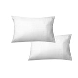 Darrahopens Home & Garden > Bedding 600TC Pair of Narrow Self Striped Standard Pillowcases White