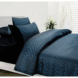 Darrahopens Home & Garden > Bedding Accessorize Bouquet Blue Jacquard Quilt Cover Set Double