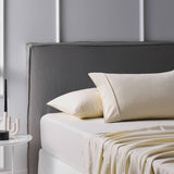 Darrahopens Home & Garden > Bedding Accessorize Cotton Flannelette Sheet Set 40cm Wall Stone King