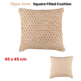 Darrahopens Home & Garden > Bedding Accessorize Pippa Stone Square Filled Cushion 45cm x 45cm