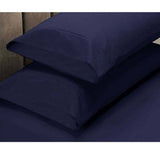 Darrahopens Home & Garden > Bedding Apartmento 225TC Fitted Sheet Set King Navy plus 2 Pillowcases