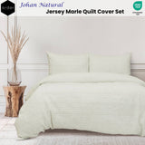 Darrahopens Home & Garden > Bedding Ardor Johan Natural Jersey Marle Quilt Cover Set King