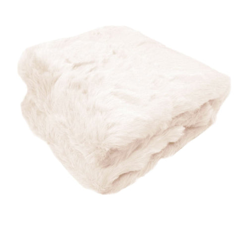 Darrahopens Home & Garden > Bedding Ariana Long Fleece Faux Fur Throw Rug Light Peach