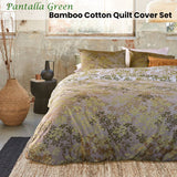 Darrahopens Home & Garden > Bedding Bedding House Pantalla Green Bamboo Cotton Quilt Cover Set King