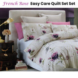 Darrahopens Home & Garden > Bedding Belmondo French Rose Easy Care Quilt Cover Set King