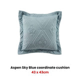 Darrahopens Home & Garden > Bedding Bianca Aspen Sky Blue Coordinate Square Filled Cushion