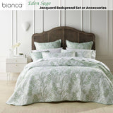 Darrahopens Home & Garden > Bedding Bianca Eden Sage Jacquard Bedspread Set Double