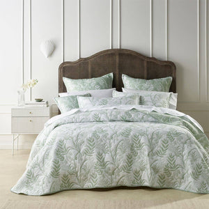 Darrahopens Home & Garden > Bedding Bianca Eden Sage Jacquard Bedspread Set King