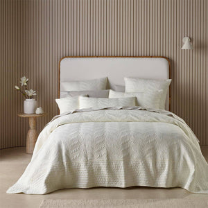 Darrahopens Home & Garden > Bedding Bianca Kamala Cream Embossed Bedspread Set Single