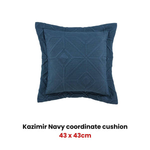 Darrahopens Home & Garden > Bedding Bianca Kazimir Navy Square Filled Cushion