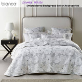 Darrahopens Home & Garden > Bedding Bianca Leona White 4 Pcs Bedspread Set King