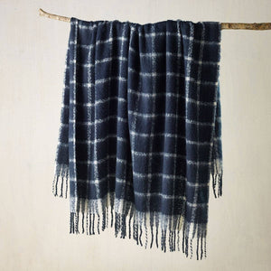 Darrahopens Home & Garden > Bedding Bianca Maldon Faux Mohair Large Throw Rug 150 x 220 cm Indigo