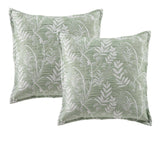 Darrahopens Home & Garden > Bedding Bianca Pair of Eden Sage European Pillowcases