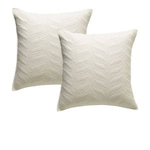 Darrahopens Home & Garden > Bedding Bianca Pair of Kamala Cream European Pillowcases