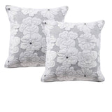 Darrahopens Home & Garden > Bedding Bianca Pair of Leona White European Pillowcases