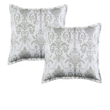 Darrahopens Home & Garden > Bedding Bianca Pair of Olivia Grey European Pillowcases