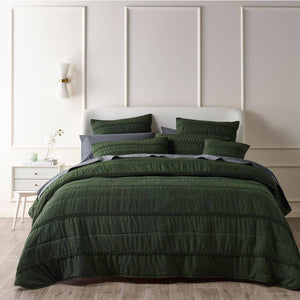 Darrahopens Home & Garden > Bedding Bianca Vienna Green Textured Bedspread Set King