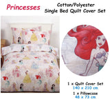 Darrahopens Home & Garden > Bedding Caprice Disney Princesses Pink Licensed Quilt Cover Set Single