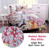 Darrahopens Home & Garden > Bedding Caprice May Gibbs Gumnut Babies Licensed Quilt Cover Set Single