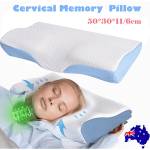 Darrahopens Home & Garden > Bedding Derila Cervical Memory Foam Contour Pillow | Neck, Back Support, Anti Snore