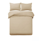 Darrahopens Home & Garden > Bedding Designer Selection Ascot Embossed Quilt Cover Set Latte King