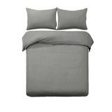 Darrahopens Home & Garden > Bedding Designer Selection Denver Embossed Quilt Cover Set Grey King