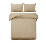 Darrahopens Home & Garden > Bedding Designer Selection Denver Embossed Quilt Cover Set Latte King