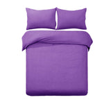 Darrahopens Home & Garden > Bedding Designer Selection Denver Embossed Quilt Cover Set Purple King