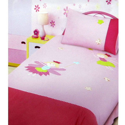 Darrahopens Home & Garden > Bedding Fairies Embroidered Quilt Cover Set Single