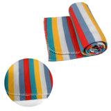 Darrahopens Home & Garden > Bedding Funky Cute Polar Fleece Throw Rug Bright Stripes