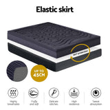 Darrahopens Home & Garden > Bedding Giselle Bedding Mattress Topper Pillowtop 3-Zone Mat Pad King Single