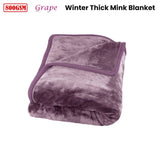 Darrahopens Home & Garden > Bedding J Elliot Home 800GSM Luxury Winter Thick Mink Blanket Grape Queen