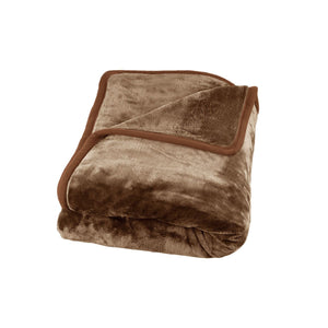 Darrahopens Home & Garden > Bedding J Elliot Home 800GSM Luxury Winter Thick Mink Blanket Pecan Queen