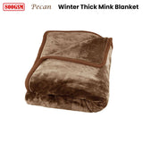 Darrahopens Home & Garden > Bedding J Elliot Home 800GSM Luxury Winter Thick Mink Blanket Pecan Queen