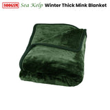 Darrahopens Home & Garden > Bedding J Elliot Home 800GSM Luxury Winter Thick Mink Blanket Sea Kelp Queen