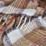 Darrahopens Home & Garden > Bedding J Elliot Home Aiden Sand Multi Faux Mohair Throw Rug with Fringe 130 x 160cm