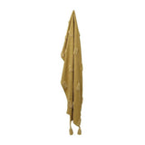 Darrahopens Home & Garden > Bedding J Elliot Home Quinn 100% Cotton Textured Throw 130 x 160 cm Ochre & Jojoba