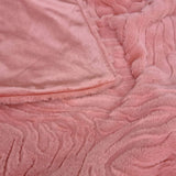 Darrahopens Home & Garden > Bedding J Elliot Home Rita Dusty Peach Faux Mohair Throw Rug 130 x 160cm