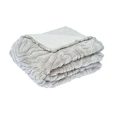 Darrahopens Home & Garden > Bedding J Elliot Home Rita Silver Grey Faux Mohair Throw Rug 130 x 160cm