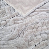 Darrahopens Home & Garden > Bedding J Elliot Home Rita Silver Grey Faux Mohair Throw Rug 130 x 160cm