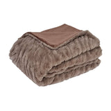 Darrahopens Home & Garden > Bedding J Elliot Home Rita Woodsmoke Faux Mohair Throw Rug 130 x 160cm