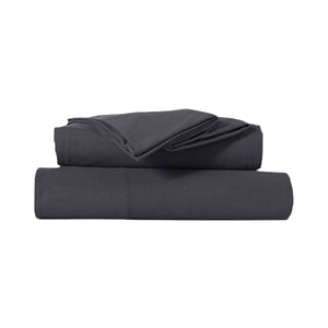 Darrahopens Home & Garden > Bedding Kingtex Ultra-Soft Micro Flannel Sheet Set 40 cm Wall Charcoal King Single