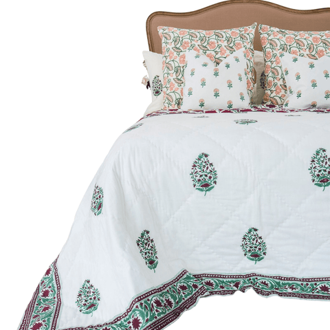 Darrahopens Home & Garden > Bedding Kolka Kaner Coverlet Bedspread Quilt Bed Doona - Ruby (Queen 210cm x 210cm Size)