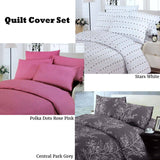 Darrahopens Home & Garden > Bedding Polyester Cotton Polka Dots Quilt Cover Set Double