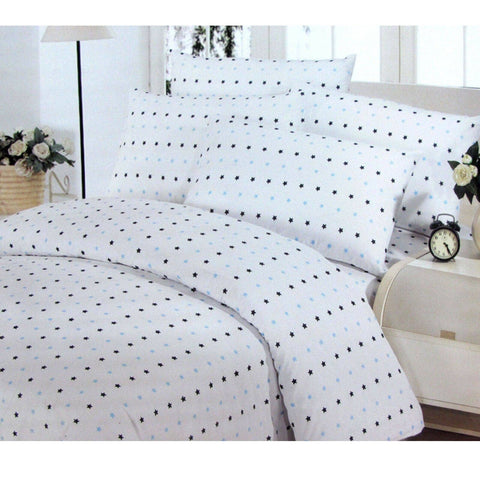 Darrahopens Home & Garden > Bedding Polyester Cotton Stars Quilt Cover Set Double